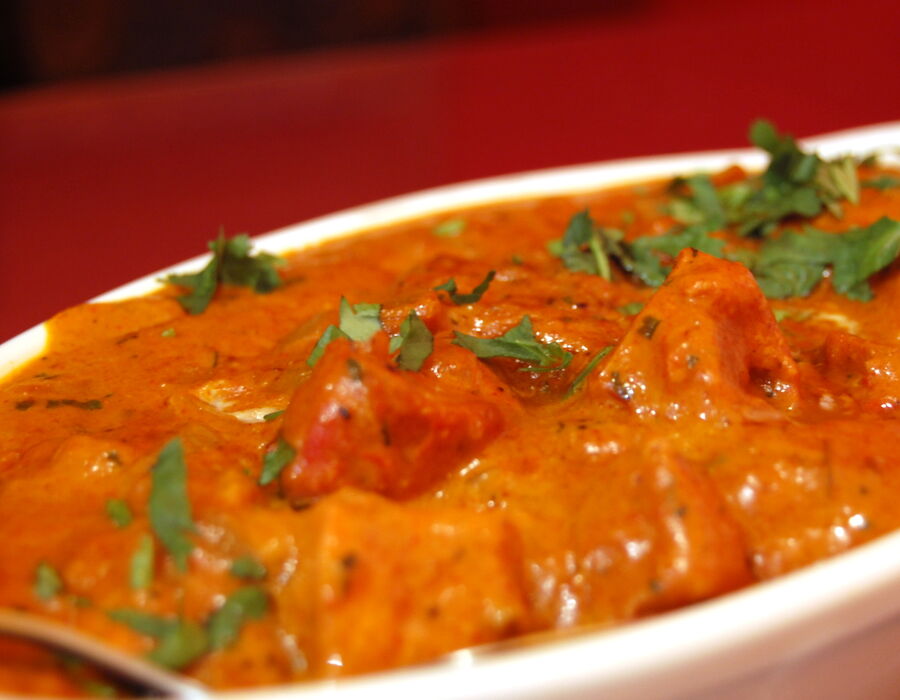 Butter Chicken, a rich tomato and cream chicken curry